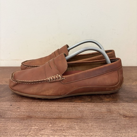 Florsheim Throttle Moc Driving Mens Size 8‎ M Penny Loafers Shoes Brown Driver